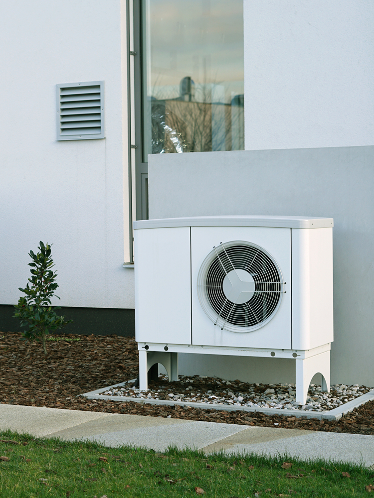 Modern House Of Future With Efficient Heat Pump Reduce Living