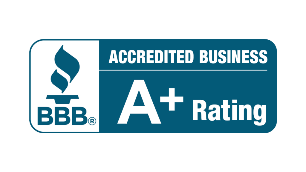 BBB logo with blue and white lettering